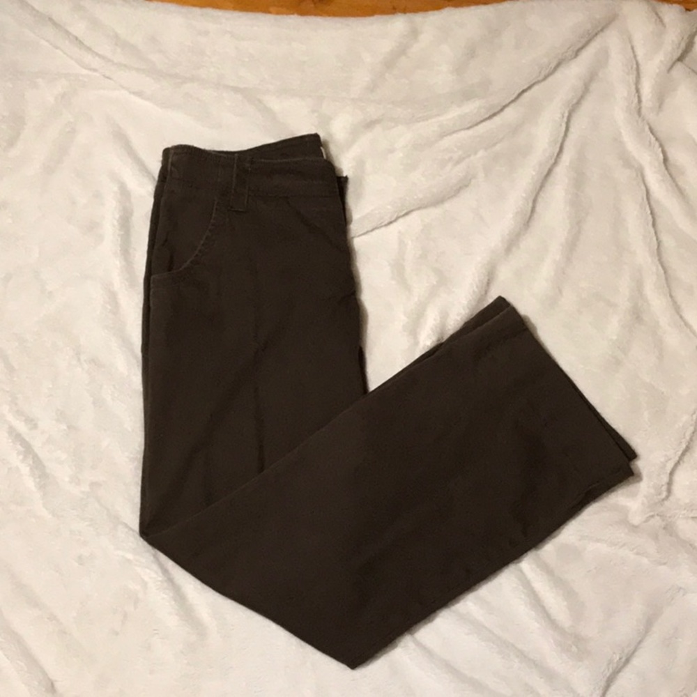 Brown flare pants